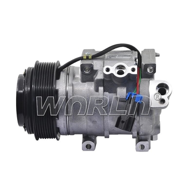 RC.600.486 Auto Compressor de Ar Condicionado Para 10SRE18C Máquina pá Carregadeira John Deere 624k 544k - 24 Volts Polia 8pk 126mm WXTK176