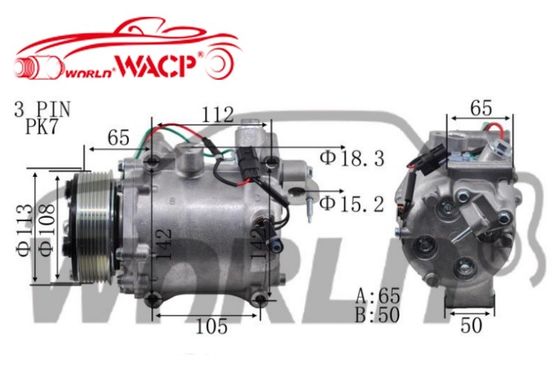 Compressor de ar de automóvel de alta qualidade 8643296 Para Honda CRV Para Crosstour Para Civic RE4 2.4 WXHD013