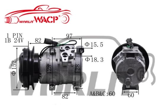 10S15C 1B Compressor de corrente acelerada para caminhão para Komatsu Caterpillar Hitachi 2473000510 4472204052 WXTK002