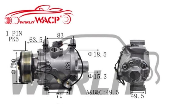 TRSA063570 Compressor de ar condicionado automático 2010-2013 Para Honda Brio WXHD066