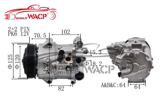 DCP50101 Auto AC Compressor TSE17C Para Toyota Camry Para RAV4 2010-2013 WXTT071