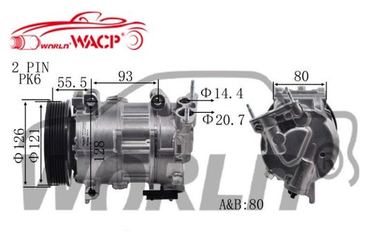 1139068 6CVC13 5PK Compressores de CA para automóveis para Opel Zafira para Astra1.6 WXOP006