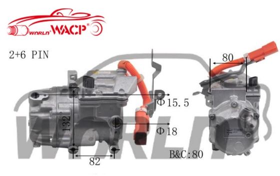 OEM 042200082084 0422000621 Compressor AC para Carro Elétrico para Toyota Prius para Lexus CT200H 1.8 WXHB004