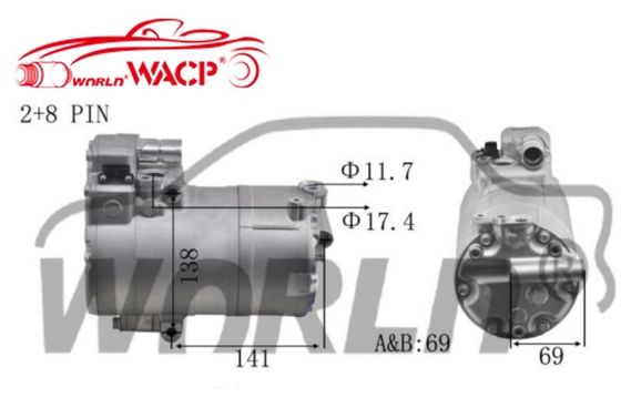 64526998210 Compressor AC de carro elétrico para BMW 2/3/5/7/I3/I8 Mini Countryman WXHB019A