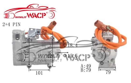 SHS27M4230 Compressor de ar condicionado para carros para Honda Fit For Vezel GP5 1.5 híbrido WXHB060