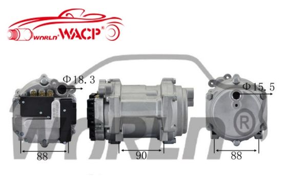 Compressor elétrico universal de CA para WXHB055 Partes de ar condicionado para automóveis WXHB055