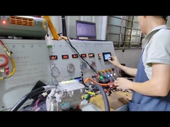 Ensaio de pressão do equipamento de fábrica do compressor de ar condicionado para automóveis